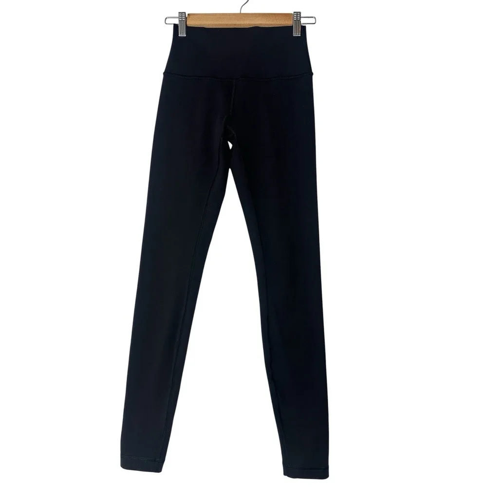 Lululemon wunder under leggings Women's‎ Size 4 Black Atheisure Workout Gym